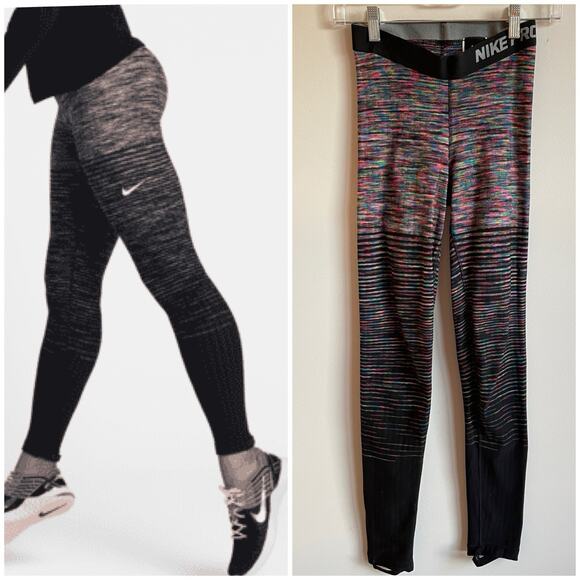 Nike Pro Women's HyperWarm Fleece-Lined Stirrup Leggings Size Small - Picture 1 of 15